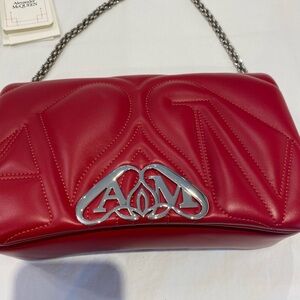 Alexander McQueen Cherry Red Crossbody Bag